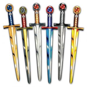 Liontouch - Ensemble de 6 Collection d'&Eacute;p&eacute;es - 3ans + | &Eacute;p&eacute;es Jouets pour Gar&ccedil;ons & Filles en Style Chevalier M&eacute;di&eacute;val | Accessoire de D&eacute;guisement & Costume S&ucirc;r pour Le Jeu de R&ocirc;le des Enfants (Liontouch, neuf)