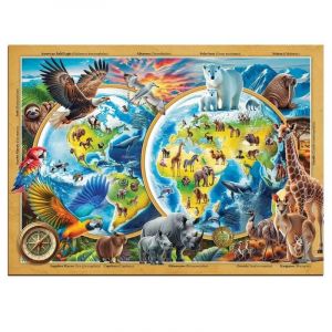 Wooden City Puzzle 1010 pièces en bois : Faune Sauvage de la Planète