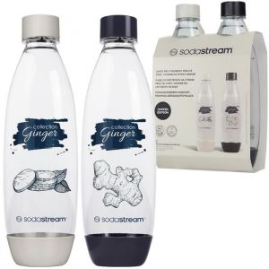 Sodastream Accessoires Bouteille 1 l, 2 pièces, noir/beige 42007332