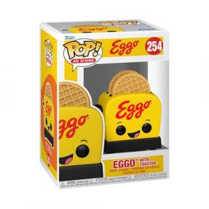 Funko Pop! AD Icon: Kelloggs - Eggo Waffle with Toaster - Kellogg's - Figurine en Vinyle à Collectionner - Idée de Cadeau - Produits Officiels
