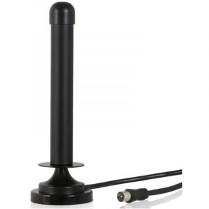 Trade Shop Traesio - Antenne Tv Portable Pour Voiture Camping-car Suv Bateau Camping-car Dvb-t 25 Dv Avec Aimant