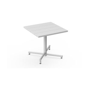 Fatboy Table de jardin carrée en aluminium gris clair 80x76cm Fred's
