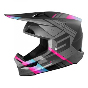 Shot Casque cross Furious Mirage blue/pink matt- M