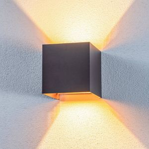 Lindby - led Applique Exterieur 'Nivar' en métal - noir, doré