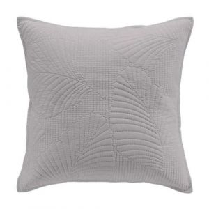 Douceur d'int&eacute;rieur, Housse de Coussin (40 x 40 cm) Palombine Gris, Microfibre Unie