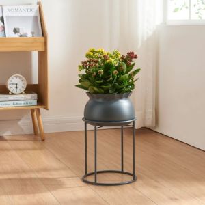 [en.casa] - Porte-plantes Assen 38 x 24 cm noir