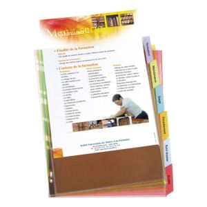 Elba Jeu de pochette intercalaire 6 positions &agrave; onglets (A4+)