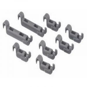 Bosch Clips pour ratelier panier inférieur (8pcs) (166418-49440) (00611472) Lave-vaisselle NEFF, SIEMENS, GAGGENAU, BALAY, BLAUPUNKT,