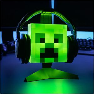 Paladone Minecraft - Tete DE Creeper - Support pour Casque avec Lampe