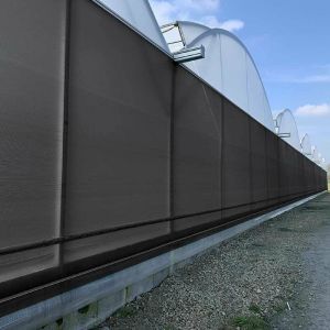 Atout Loisir Filet Brise-vent - ombrage noir- 165 gr/m&sup2;, L 13 m, Larg 6 m