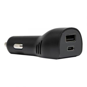 Image de Otterbox Chargeur allume-cigare USB A / USB C Noir DUAL