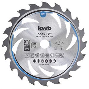 Kwb Lame de scie circulaire au carbure 583354 150 x 16 x 1.0 mm Nombre de dents: 20 1 pc(s)