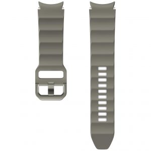 Samsung Rugged ET-SDR91 Bracelet de sport pour Galaxy Watch4, Galaxy Watch4 Classic, Galaxy Watch5, Galaxy Watch5 Pro, Gris