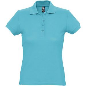 Image de SOLS Passion - Polo 100% coton &agrave; manches courtes - Femme (2XL) (Bleu atoll) - UTPC317