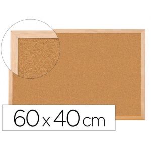 Q-connect Liderpapel - Panneau De Liège 60x40cm Cadre En Bois