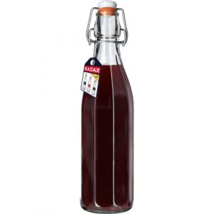 Kadax - Bouteille en Verre de 750ml avec Bouchon Hermétique pour la Conservation des Boissons, Parfaite pour le Kombucha et la Limonade