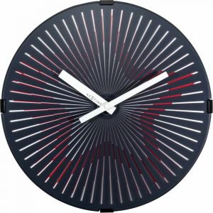 Nextime Motion Star-Red Wallclock, Plastique, Ø 30 cm