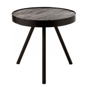 Table d'Ap en Bois & Fer "Fien" 50cm Naturel Prix