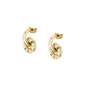 Morellato Boucles d'oreilles pour femme en Steel serti de zircon - 0.005 g - taille : 1.4CM - SAVO07