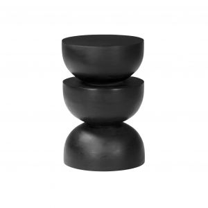 Table d'appoint en bois de manguier noir D30