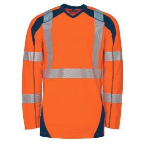 Kiplay Tee-Shirt Manches Longues Haute Visibilité Orange - S - Hv Apollo