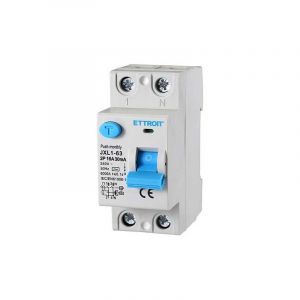 Ettroit - Interrupteur différentiel pur 2P 16A 6kA 30mA 220V Salvavita 2 Modules din JXL1-63-2P-16A