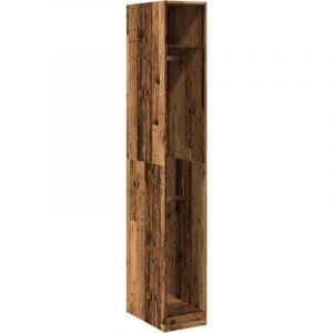VidaXL Garde-robe vieux bois 30x50x200 cm bois d'ingénierie