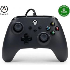 PowerA Gamepad - Black - Filaire - Double Vibration - Audio 3,5 Mm