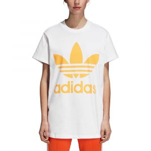 Adidas T-shirts -originals Big Trefoil - White / Royal Gold - 36