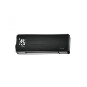 Image de Radiateur mural en c&eacute;ramique Concept QH4001 noir t&eacute;l&eacute;commande