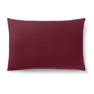 Coton Pur - Taie d'oreiller 100% Coton grenat