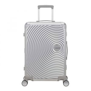 American Tourister Trolley Soundbox Alu Spinner 68 Handgep&auml;ckkoffer 1 ct Silber (399.99 &euro; / 1 ct)