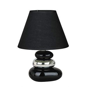 rabalux 4950 Lampe de table, Céramique, E14, Schwarz, Chrom