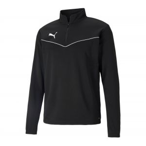 Puma Sweatshirt Demi Fermeture Teamrise L Black / Black