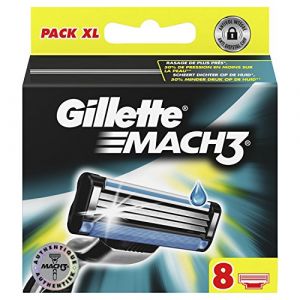 Gillette Mach3 Lames De Rasoir Pour Homme - 8 Recharges