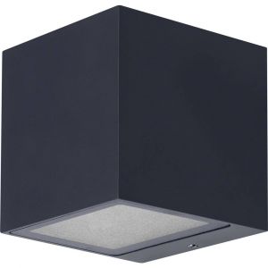 Image de Ledvance SMART+ WI-FI BRICK RGBW 8.5cm- applique murale à LED gradable gris foncé avec boîtier en aluminium de haute qualité, carré, contrôle des