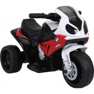 MH Moto Tricycle &eacute;lectrique BWV blanc et rouge
