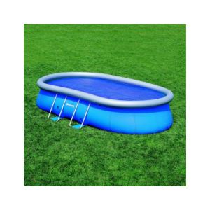 Bestway 58155 - B&acirc;che &agrave; bulles 475 x 320 cm pour piscine autoportante ovale 549 cm x 366 cm