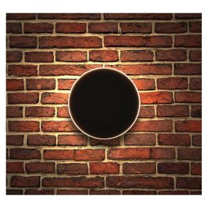 Vision-El Applique murale LED 10W (90W) IP54 Blanc neutre 4000°K Rond Gris anthracite