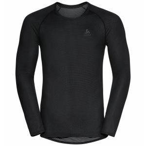 Odlo BL Top Crew Neck L/S Active F-Dry Light - Sous-v&ecirc;tement synth&eacute;tique taille L, noir