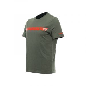 Image de Dainese Tee-shirt Stripes vert/rouge fluo- L