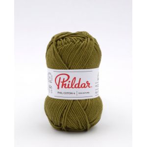 Pelote de fil &agrave; tricoter coton 4 v&eacute;g&eacute;tal - Phildar