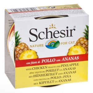 Schesir 6x75g thon, mangue - Nourriture pour Chat