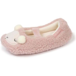 Isotoner Chaussons ballerines Fille Mouton Blush