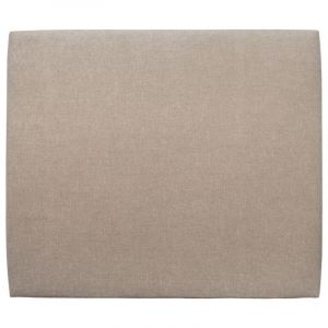 Tete de lit Tapissée Tissu Beige brun L 200 cm - Ep 10 cm rembourré