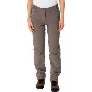 Vaude Farley Stretch III Pantalon Capri T-Zip Femme, beige EU 44 (Short) Pantalons trekking & randonnée