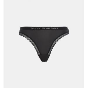 Tommy Hilfiger Culotte détails dentelle Noir - Couleur Noir - Taille L