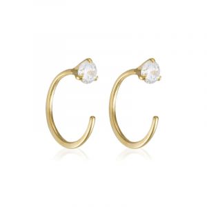 By Colette - Boucles d'oreilles Arc brillant or jaune