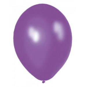 10 ballons violet métalliques (30 cm)