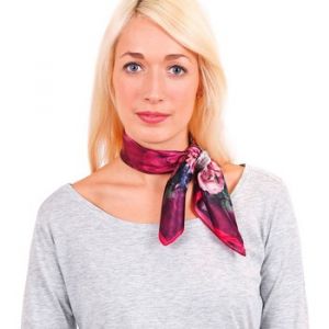 Image de Allée du foulard Carré de soie Piccolo Trama Pourpre